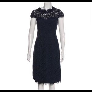 ML by Monique Lhuillier navy blue lace dress